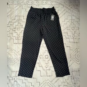 Vince Camuto Black Pants with White Pattern